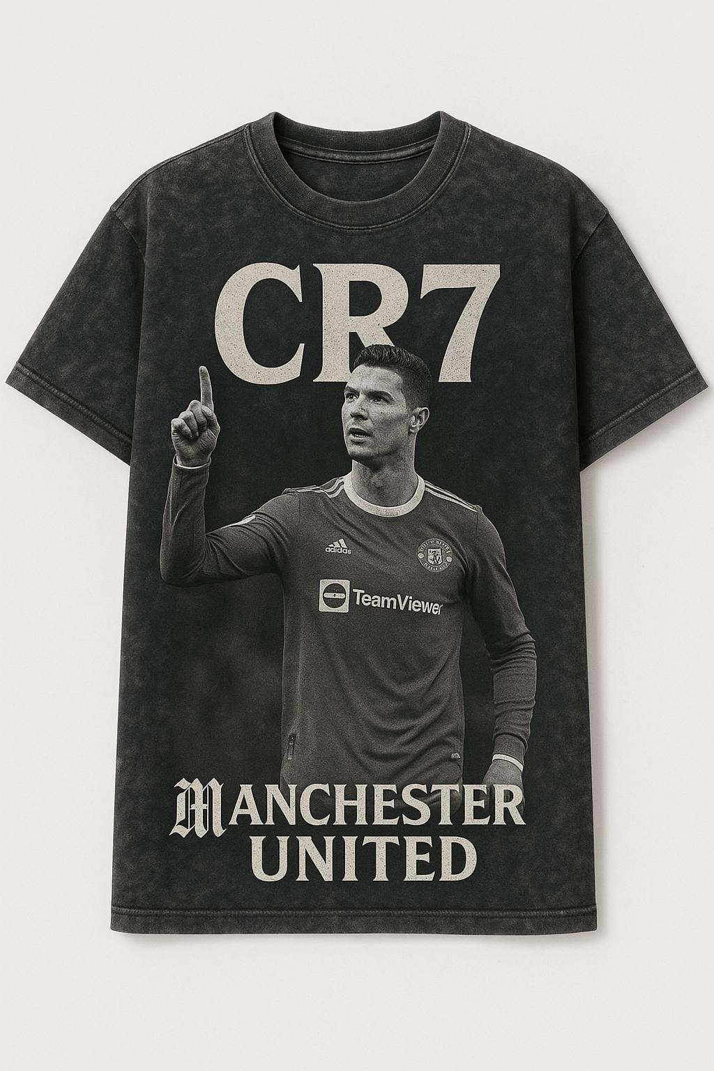 CR7 Legacy Point – Vintage Manchester United Tee