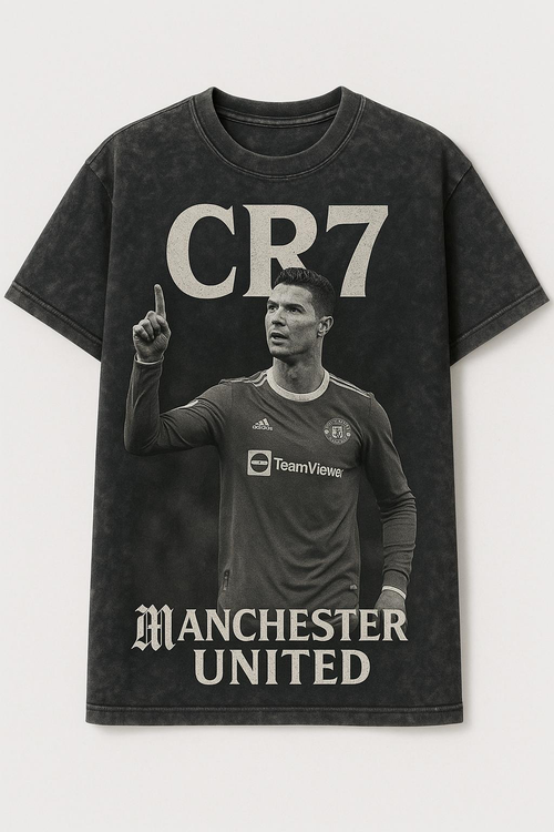 CR7 Legacy Point – Vintage Manchester United Tee