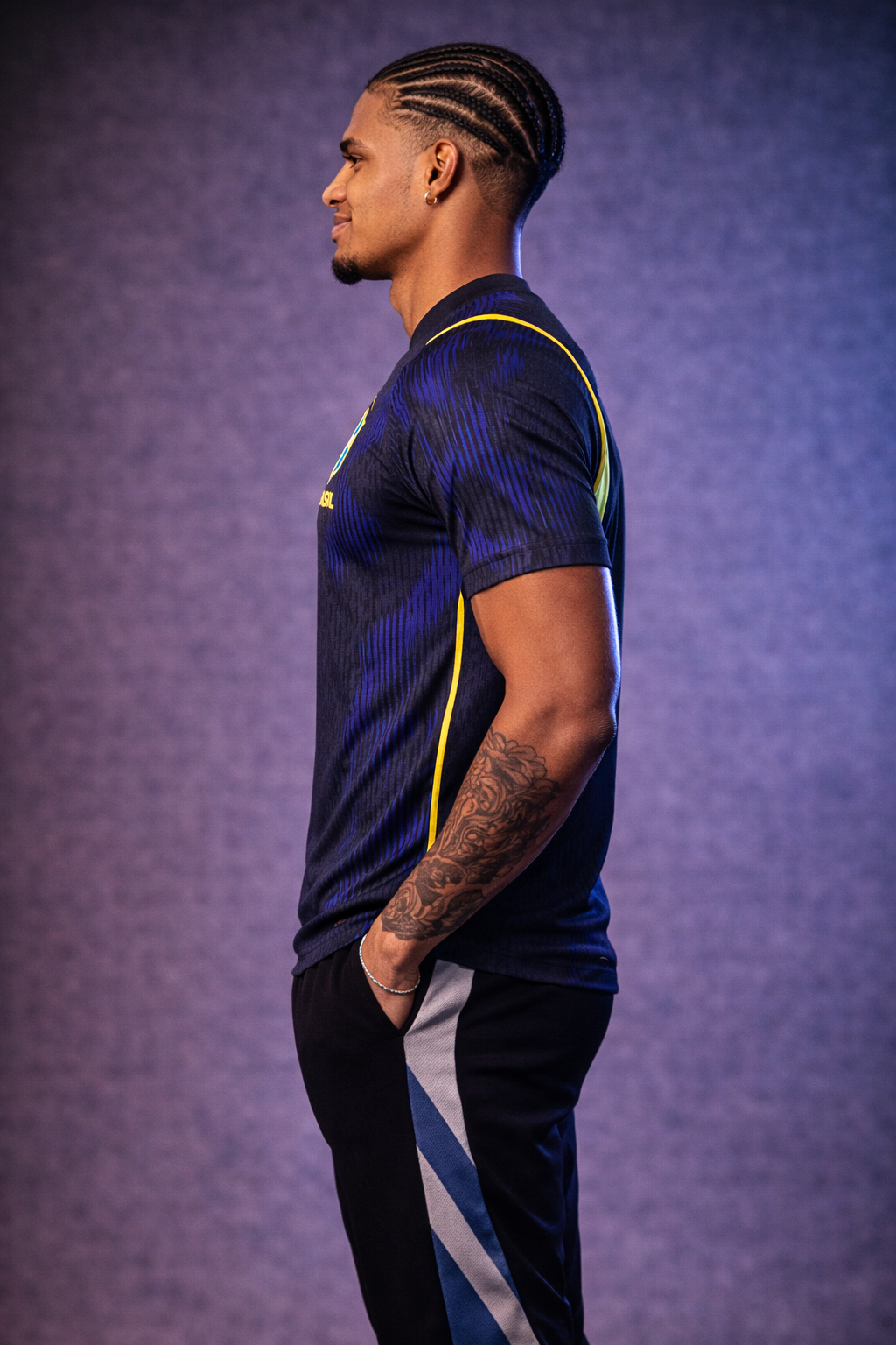 Brazil Phantom Strike Jersey – Navy Blue Edition