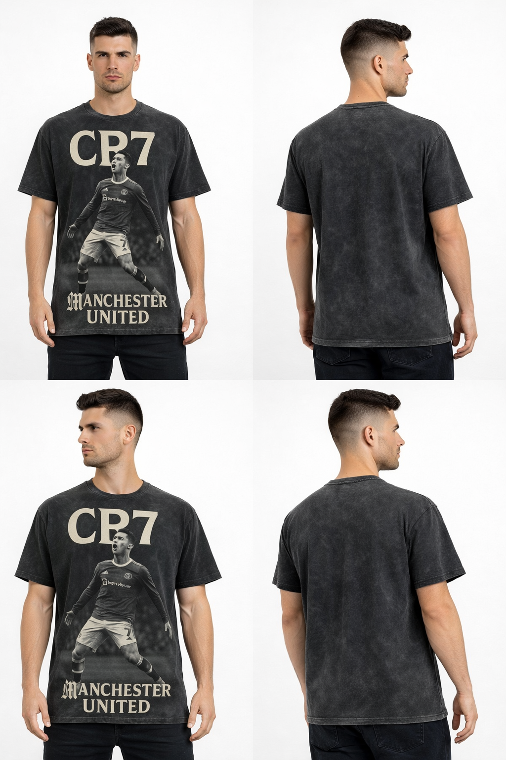 CR7 Legacy Point – Vintage Manchester United Tee