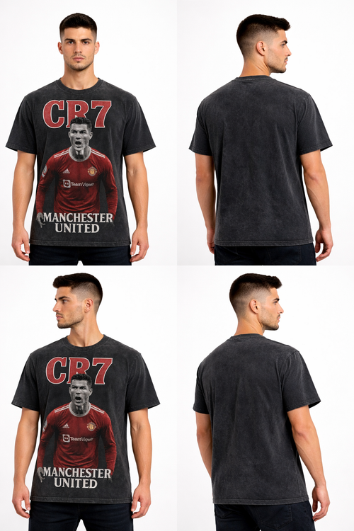 CR7 Legacy Point – Vintage Manchester United Tee