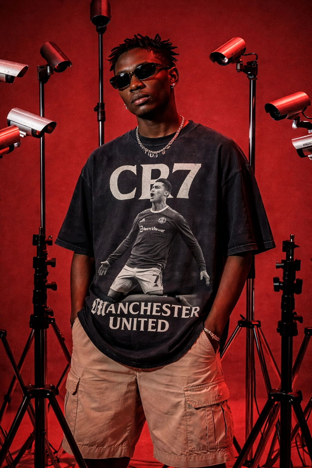 CR7 Legacy Point – Vintage Manchester United Tee