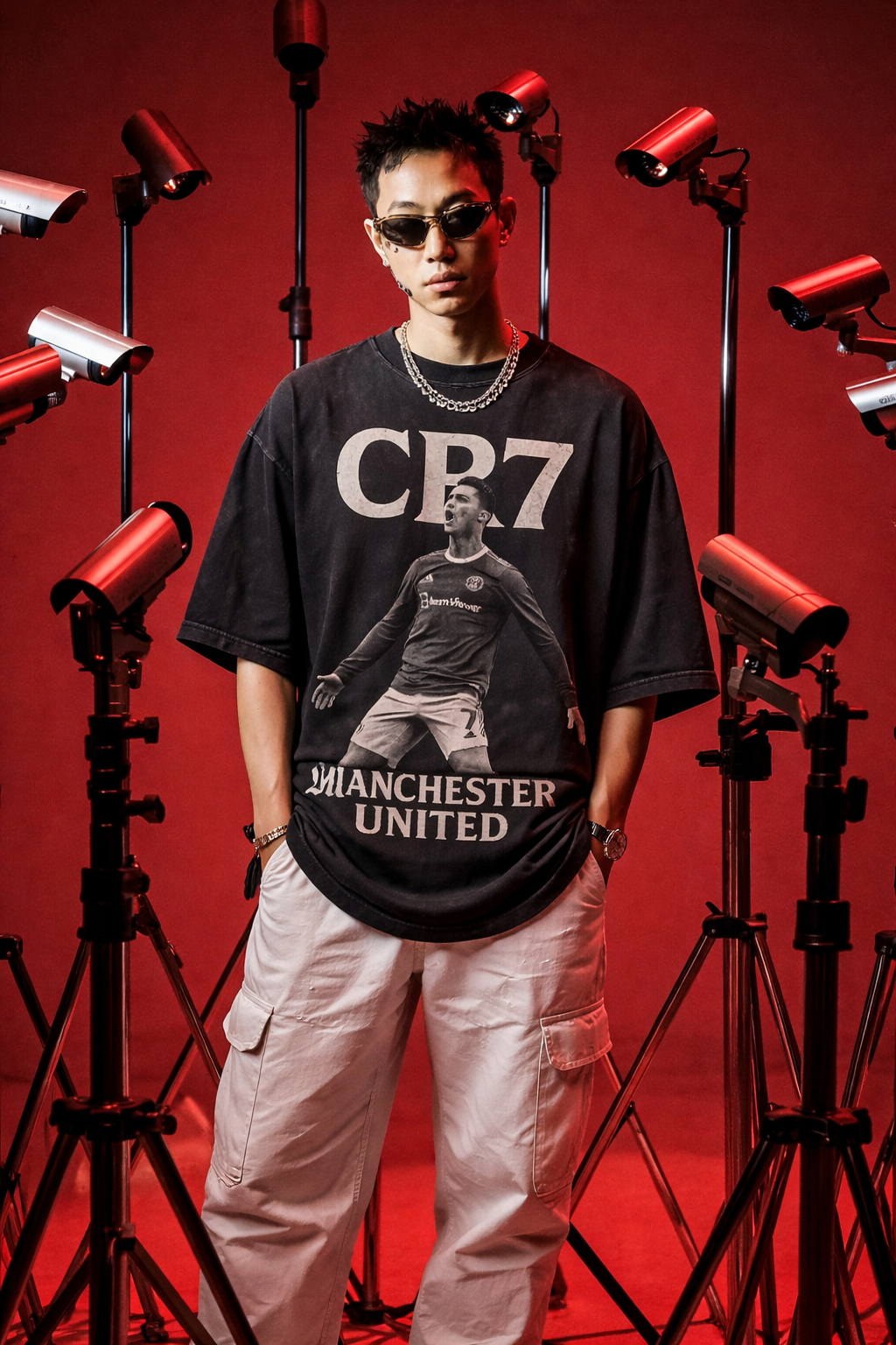 CR7 Legacy Point – Vintage Manchester United Tee