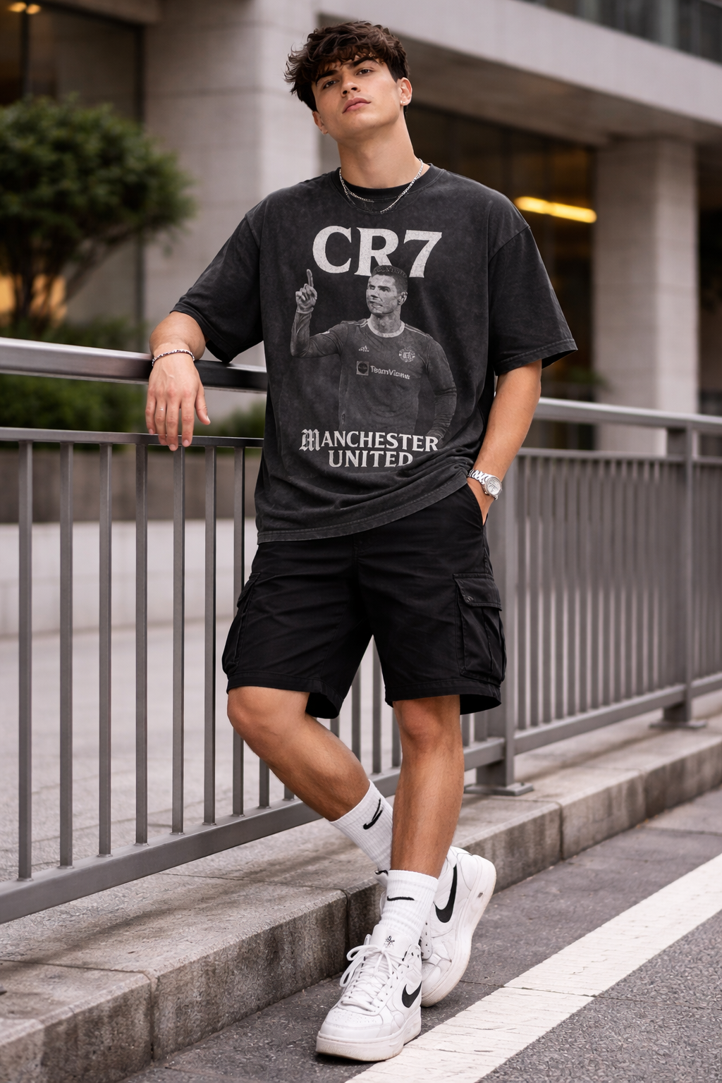 CR7 Legacy Point – Vintage Manchester United Tee