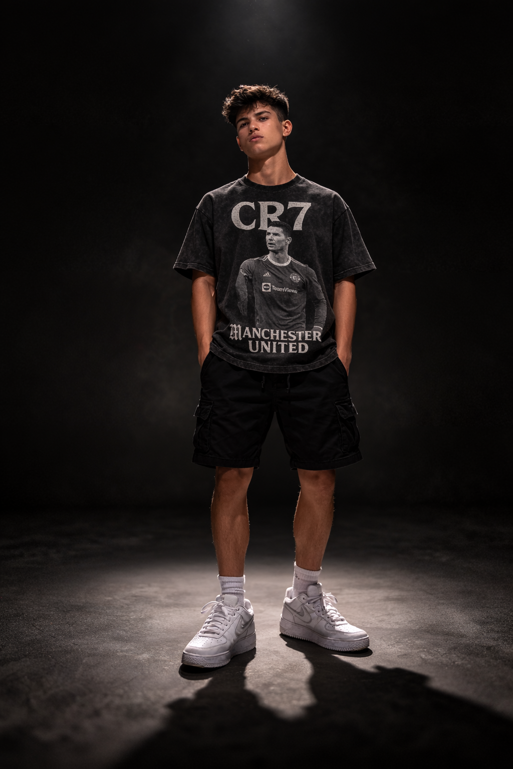 CR7 Legacy Point – Vintage Manchester United Tee