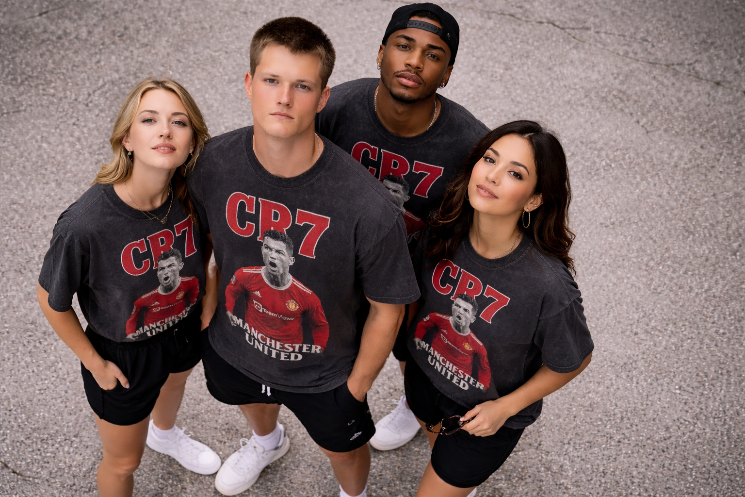 CR7 Legacy Point – Vintage Manchester United Tee